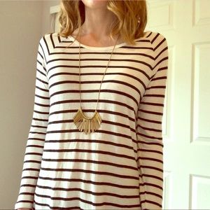 Linen blend striped top by Hi-Line from Madewell